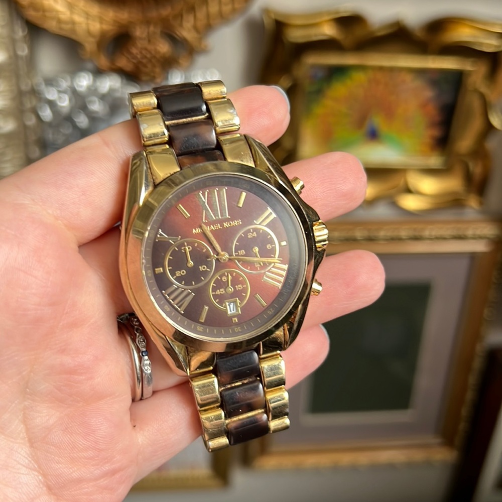 Michael Kora Tortoise Bracelet Watch